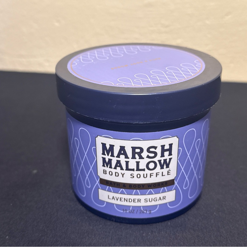 BATH & BODY WORKS MARSHMALLOW BODY SOUFFLE LAVENDER SUGAR 10 OZ NEW